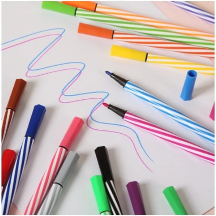 Premium Washable Art Markers Painting Set Colored Drawing Pens for Students & Artists