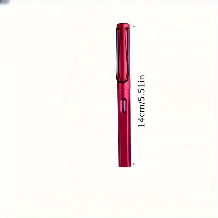 6 Pen-Type Brush Ink Sac 30 Black, Small Calligraphy Pen Soft Brush Small Block, Metal Brush Can Add Ink Water Wolf Pen