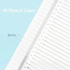Calligraphy Stencil Ruler Transparent Writing Template Straight Line Handwriting Guide
