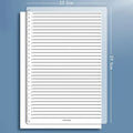 Calligraphy Stencil Ruler Transparent Writing Template Straight Line Handwriting Guide