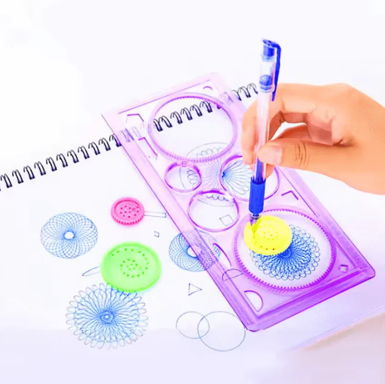 Creative Geometry Ruler Tool – Multifunctional Painting & Drawing Student Art Puzzle Tracer